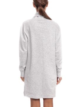 Vestido Tommy Jeans Mock Gris para Mujer