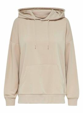 Sudadera Only Feel Beige para Mujer