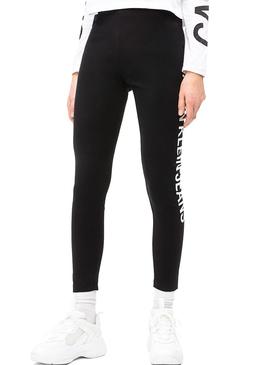 Legging Calvin Klein Sidde Logo Negro Mujer