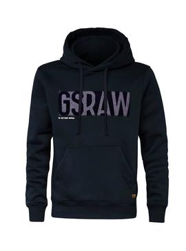 Sudadera G Star Raw Applique Azul para Hombre