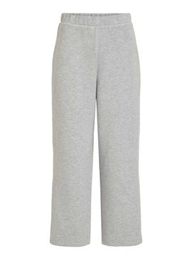 Pantalón Vila Visif Cropped Gris Para Mujer