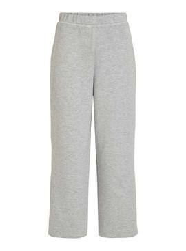 Pantalón Vila Visif Cropped Gris Para Mujer