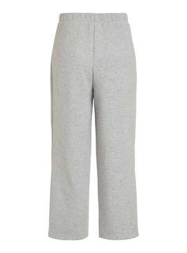 Pantalón Vila Visif Cropped Gris Para Mujer