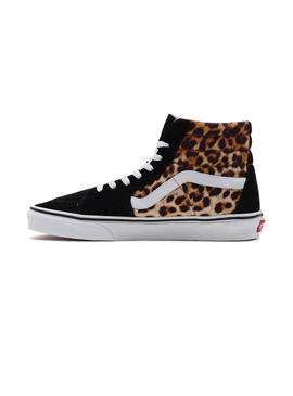 Zapatillas Vans Sk8-Hi Leopard Negro Para Mujer