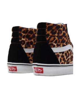 Zapatillas Vans Sk8-Hi Leopard Negro Para Mujer