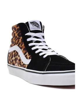 Zapatillas Vans Sk8-Hi Leopard Negro Para Mujer