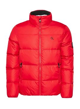 Chaqueta Calvin Klein Puffer Rojo para Hombre