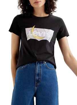 Camiseta Levis Batwing Dreamy Negro para Mujer