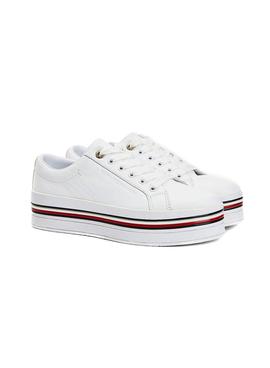 Zapatillas Tommy Hilfiger Corporate Flatform Blanc