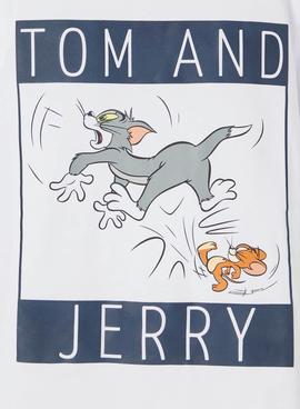 Camiseta Name It Tom y Jerry Blanco para Niño