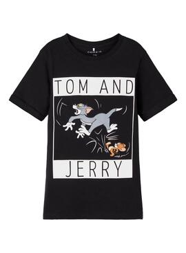 Camiseta Name It Tom y Jerry Negro para Niño