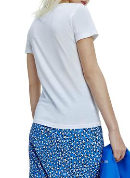 Camiseta Tommy Jeans Essential Blanco para Mujer
