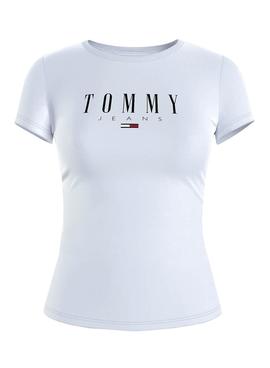 Camiseta Tommy Jeans Essential Blanco para Mujer