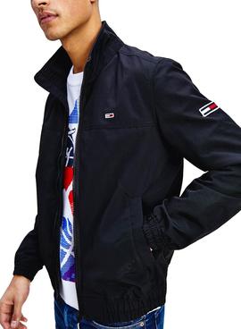 Chaqueta Tommy Jeans Essential Bomber Negro