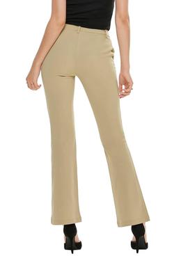 Pantalón Campana Only Rocky Beige para Mujer