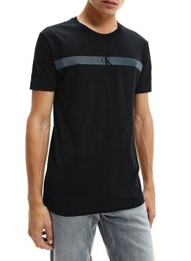 Camiseta Calvin Klein Horizontal Negro para Hombre