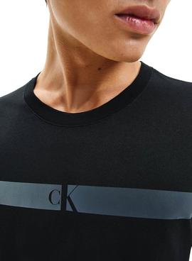 Camiseta Calvin Klein Horizontal Negro para Hombre