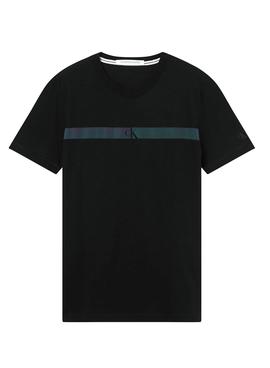 Camiseta Calvin Klein Horizontal Negro para Hombre