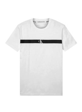 Camiseta Calvin Klein Horizontal Blanco Hombre