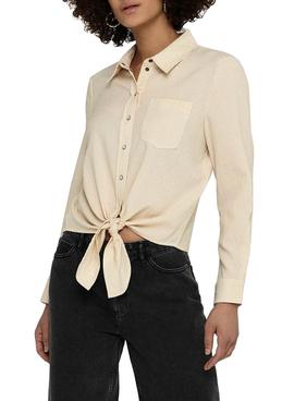 Camisa Only Lecey Beige para Mujer