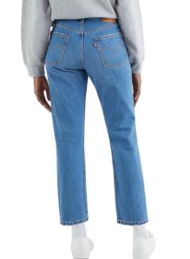 Pantalón Vaquero Levis 501 Crop Azul para Mujer