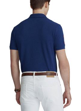 Polo Polo Ralph Lauren Triple Caballo Azul Hombre