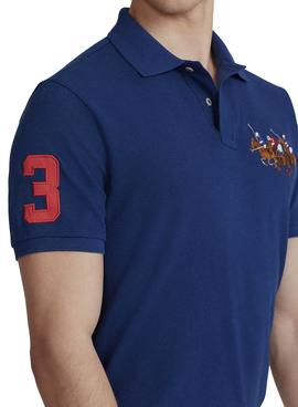 Polo Polo Ralph Lauren Triple Caballo Azul Hombre