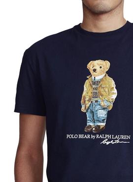 Camiseta Polo Ralph Lauren Bear Marino para Hombre