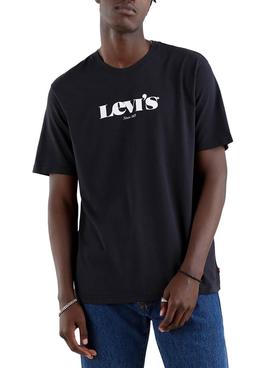 Camiseta Levis Relaxed Tee Negro para Hombre