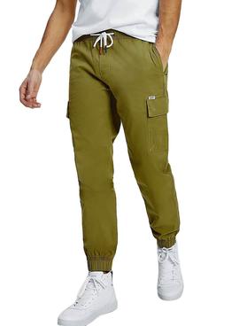Pantalón Tommy Jeans Cargo Jogger Verde Hombre