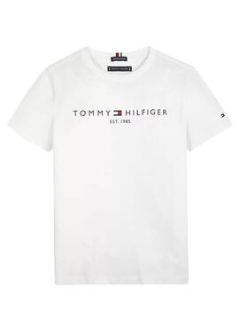 Camiseta Tommy Hilfiger Essential Logo Blanco Niño