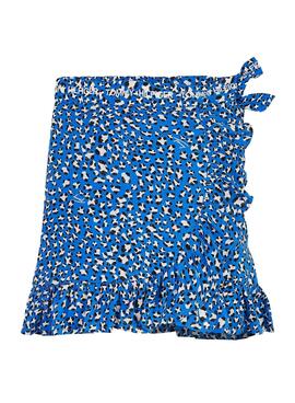 Falda Tommy Hilfiger Leopard Azul para Niña