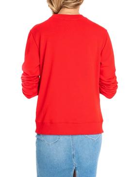 Sudadera Lee Logo Rojo Mujer