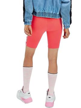 Leggings Tommy Jeans Fitted Bike Rosa para Mujer