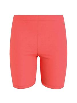 Leggings Tommy Jeans Fitted Bike Rosa para Mujer