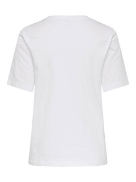 Camiseta Only Lonnie Blanco para Mujer