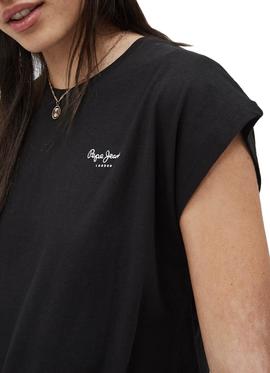 Camiseta Pepe Jeans Bloom Negro para Mujer