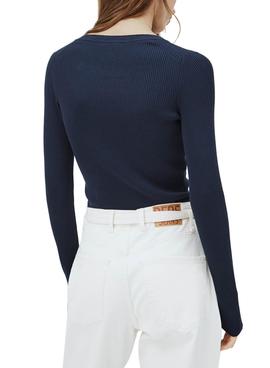 Jersey Pepe Jeans Claire Azul Marino para Mujer