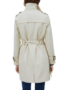 Trench Pepe Jeans Tania Beige para Mujer