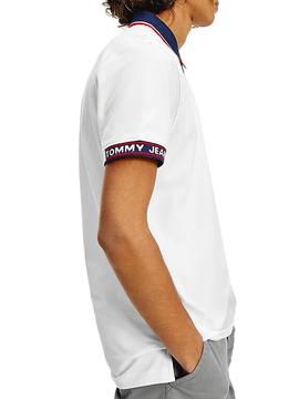 Polo Tommy Jeans Detail Blanco para Hombre
