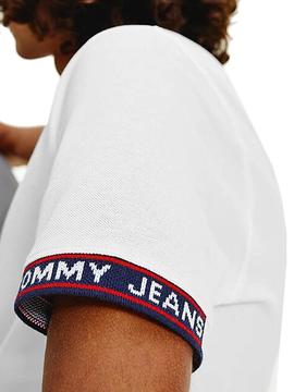 Polo Tommy Jeans Detail Blanco para Hombre