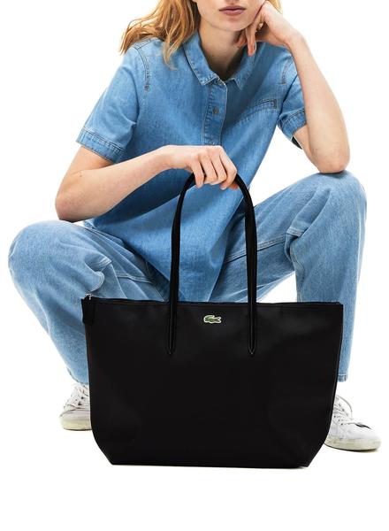 Bolso Lacoste L Shopping Negro Mujer