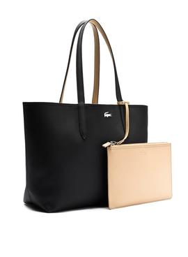 Bolso Lacoste Shopping Reversible Negro Mujer
