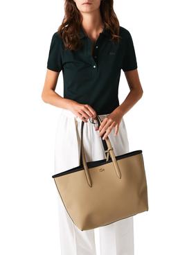Bolso Lacoste Shopping Reversible Negro Mujer