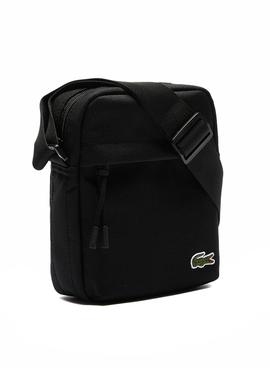 Bolso Lacoste Vertical Neocroc Negro para Hombre