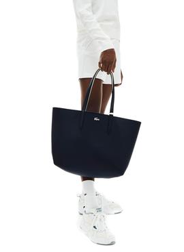 Bolso Lacoste Anna Reversible Marino Mujer