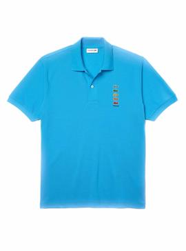 Polo Lacoste Polaroid Azul para Hombre