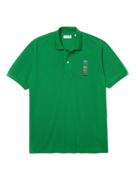 Polo Lacoste Polaroid Verde para Hombre