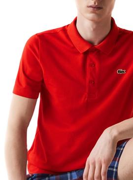 Polo Lacoste Sport Otomán Rojo para Hombre