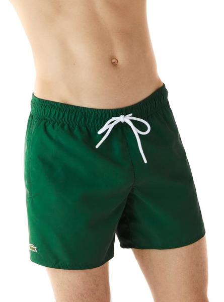 Brillante herramienta eco Bañador Lacoste Basic Verde para Hombre